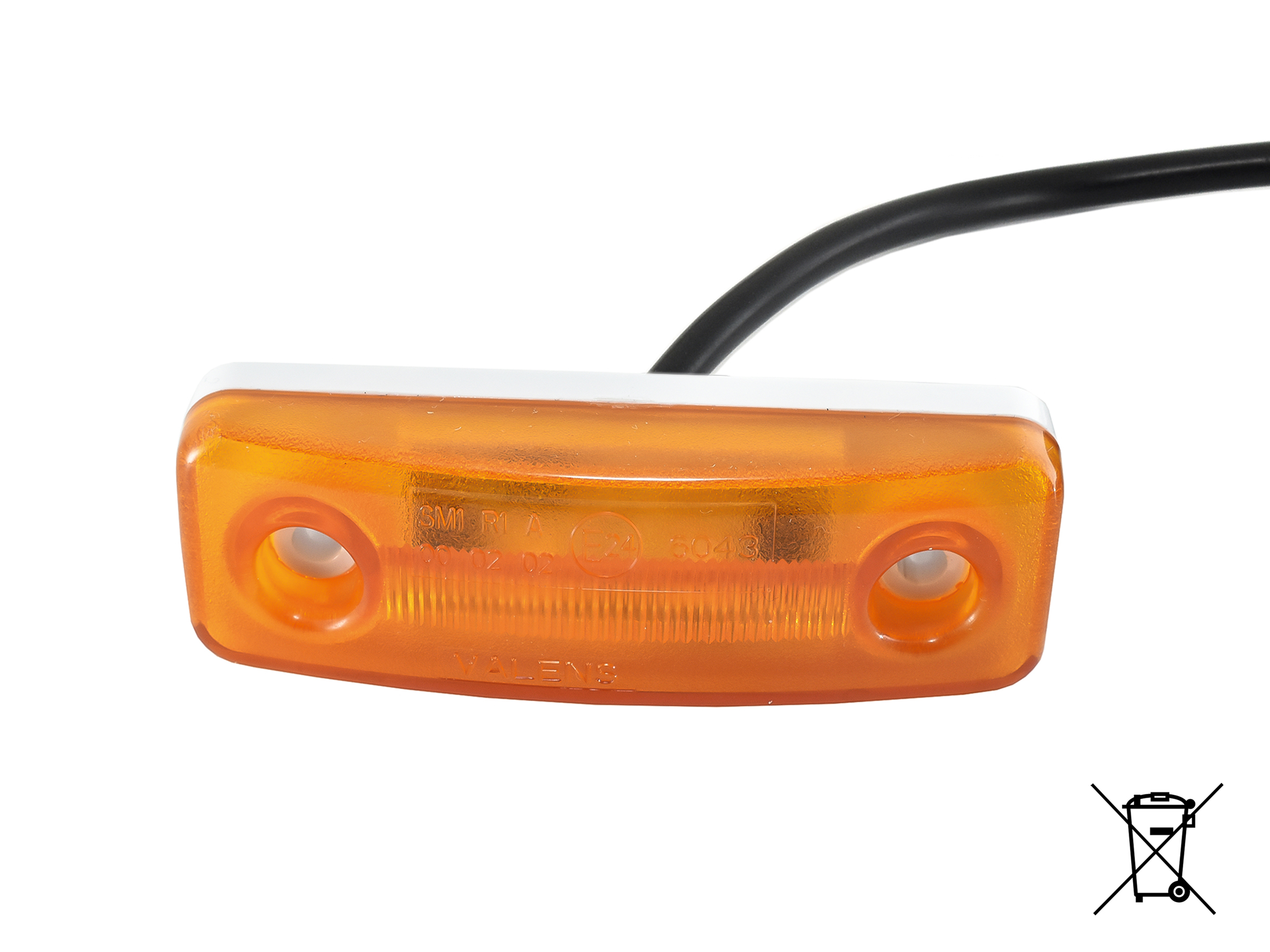Positionslampa orange LED 10-30 V 2,5 m