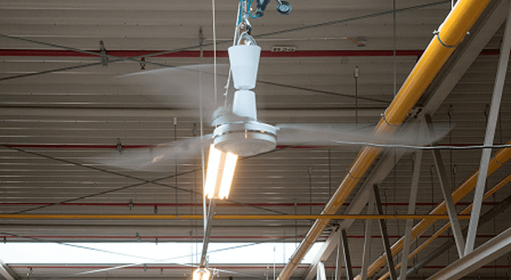 Takfläkt Industri Destratifikator 140 cm 41600 m³/h 110W, upp till 350 m², Master - 3