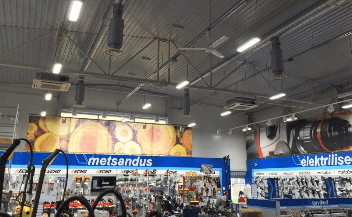 Takfläkt Industri Destratifikator 140 cm 41600 m³/h 110W, upp till 350 m², Master - 6