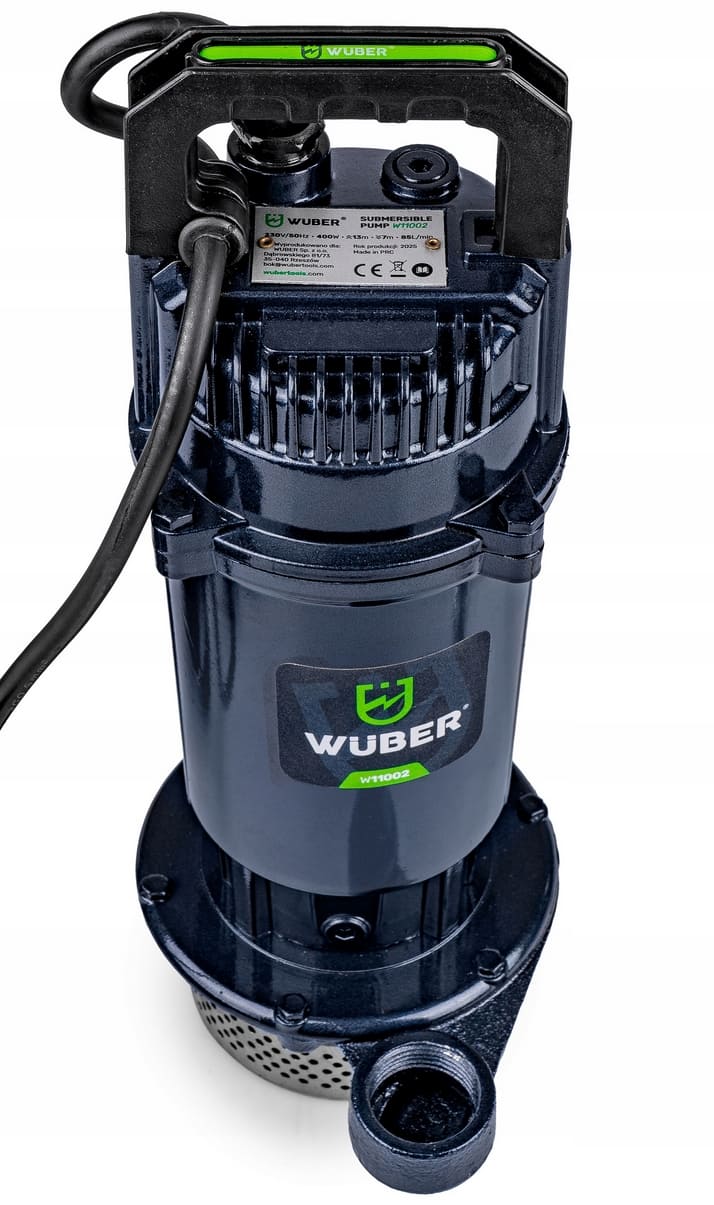 Dränkbar vattenpump för smutsigt vatten 85 l/min , 400W, Wuber - 6
