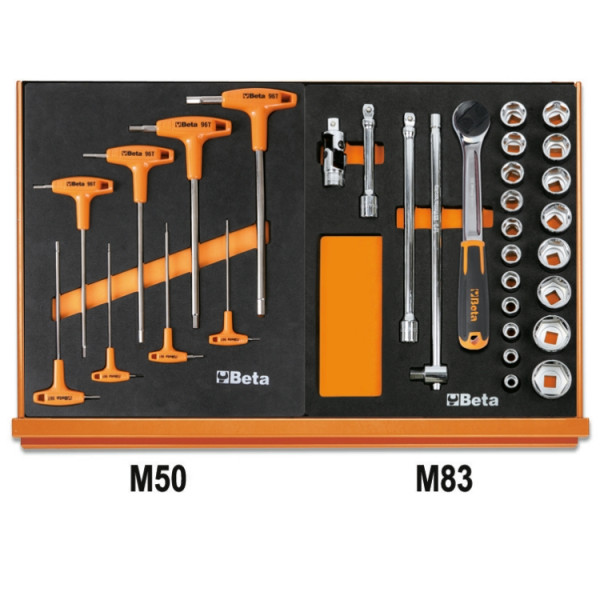 Verktygssats 90 Delar Universell med EVA-insats, BETA Tools - 4