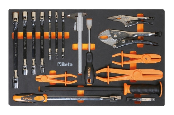 Bitset HEX TORX XZN 46 Delar Termoformad Bricka, BETA Tools