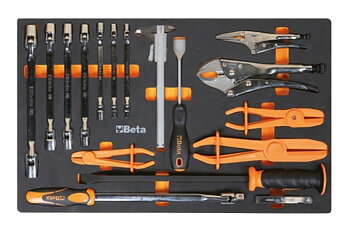 Bitset HEX TORX XZN 46 Delar Termoformad Bricka, BETA Tools