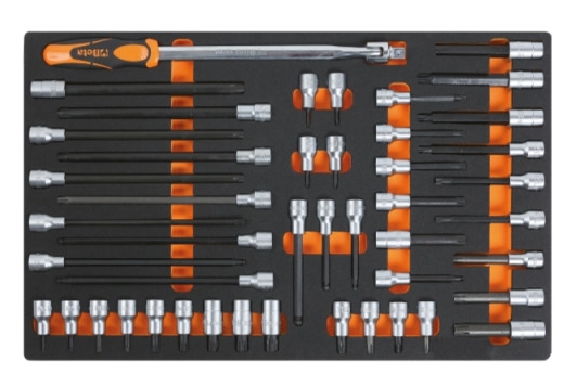 Komplett Hylssats 1/43/81/2 Tum, 116 Delar, Skuminsats, BETA Tools