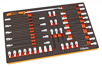 Komplett Hylssats 1/43/81/2 Tum, 116 Delar, Skuminsats, BETA Tools