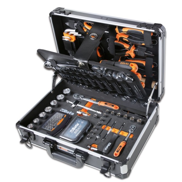 Verktygsväska 128 Delar, Kombinationsnycklar, Sexkantnycklar, Tänger, BETA Tools - 2