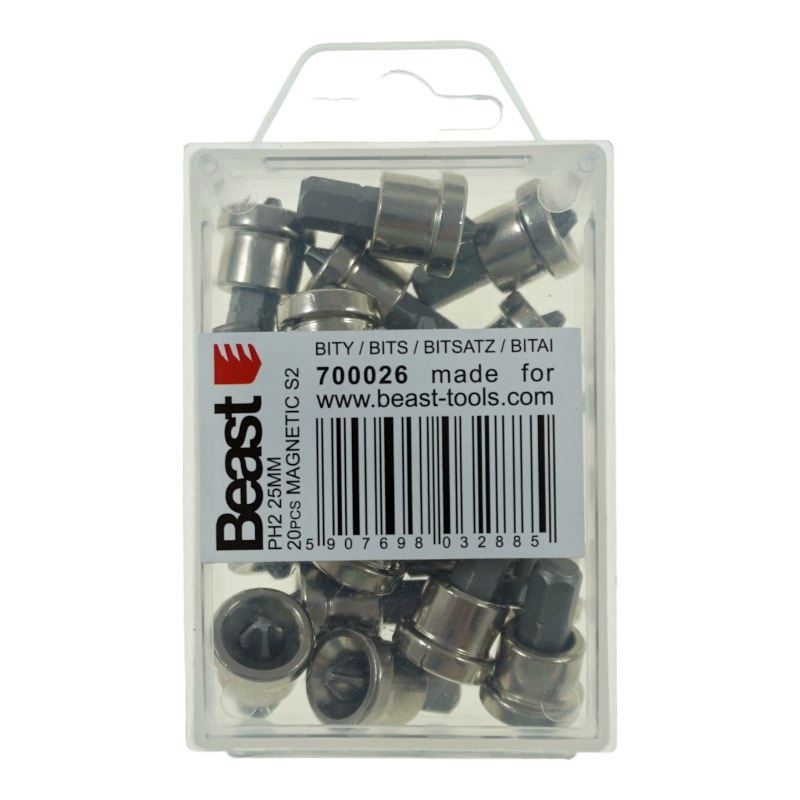 Beast Bits för gipsskivor PH2 S225 mm magnetiska 20 st