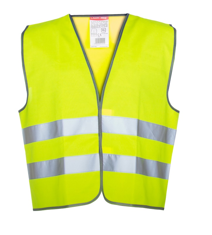 LahtiPro Warning Vest Gul, 2Xl , CE, LAHTI