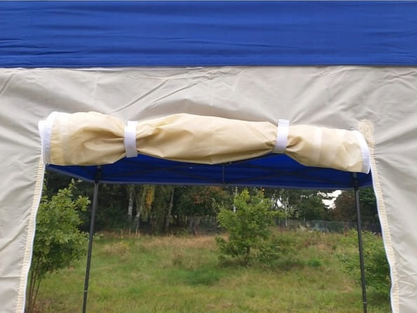 NAMAXA Snabbtält Partytält 3x6m Popup Saxkonstruktion 420D Vattentätt, Tytan - 3 väggar, utan framvägg / Kamouflagemönster - 24
