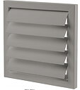 Ventilationsgaller Yttre Gravitationsjalusi 485x485mm PVC Grå, Vents-Group