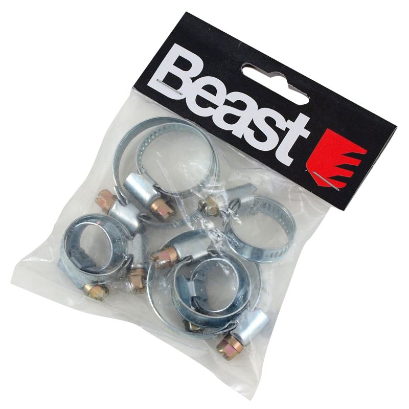 Beast SLANGKLÄMMER (10-16, 12-22, 16-27, 25-40 mm)x2 totalt 8 stycken