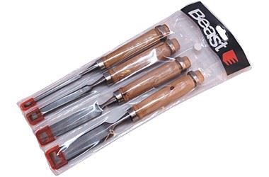 Beast Trämejslar med Trähandtag 6, 12, 18, 24 mm