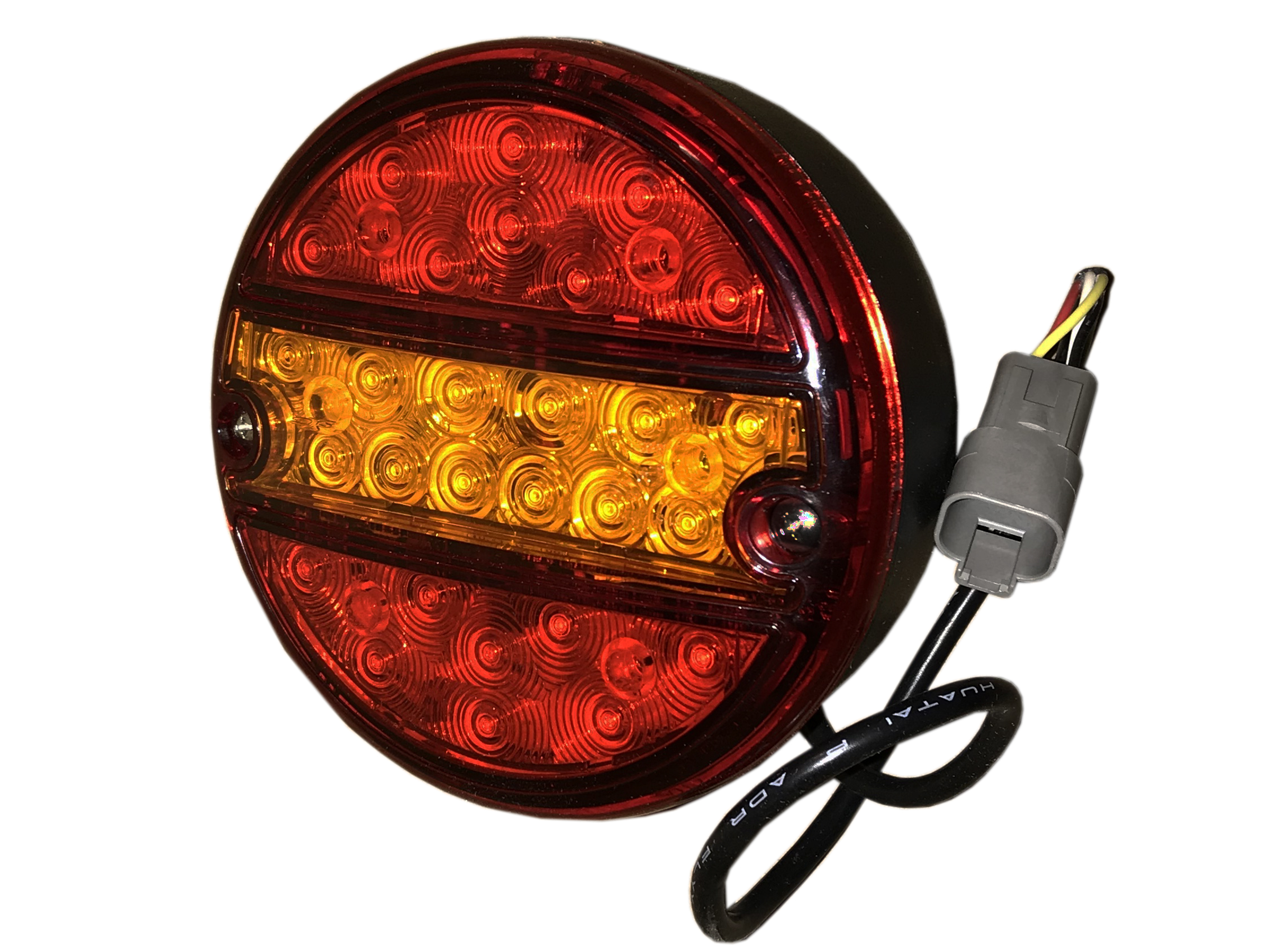 Baklampa LED u skyltbel m 4-polig DT-kontakt + fasta bultar