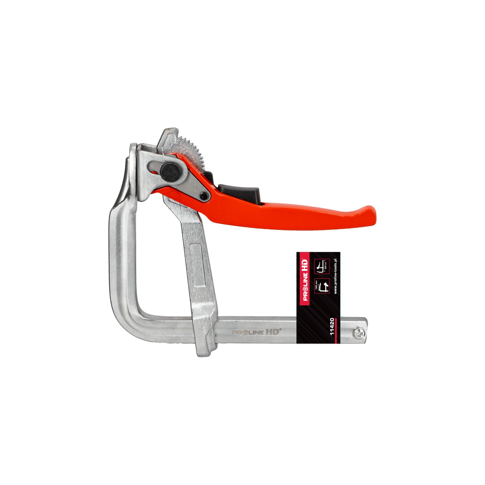 PROLINE TOOLS HD Skruvtving F-Modell med Spärr 200 x 140 mm, Proline HD - 7