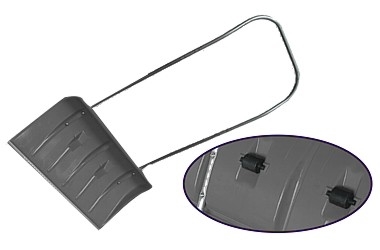Snöskyffel med Hjul 77 x 45 cm Frostbeständig Metallskena Böjt Handtag 3, 13 kg, Beast - 6