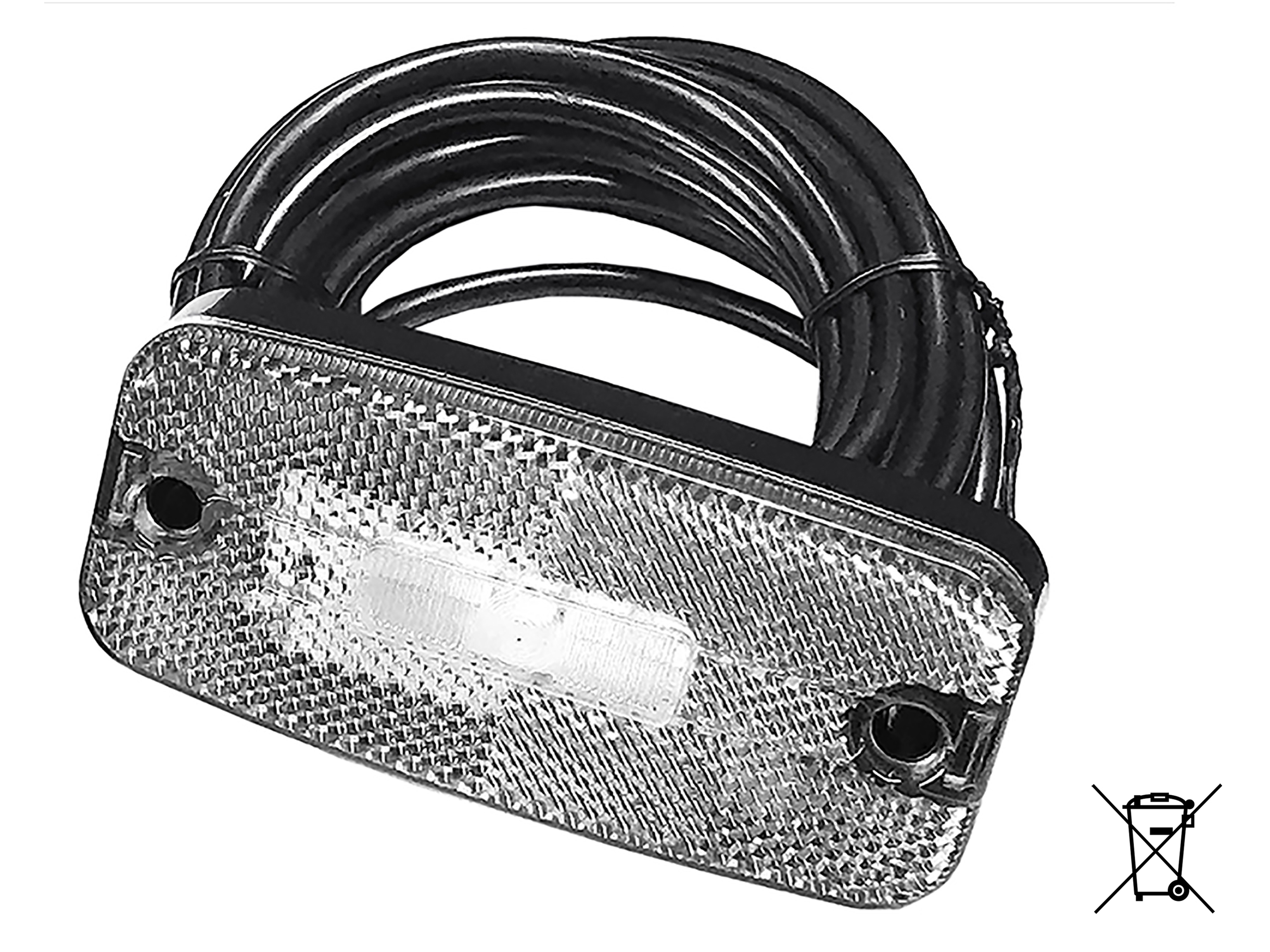 Positionslampa LED vit 10-30 V 5 m kabel – 24 st