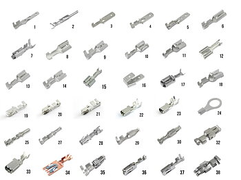 Flatstift 6,3x0,8 m. nabb 0,5-1,0 mm2 100 st/frp (bild 3)