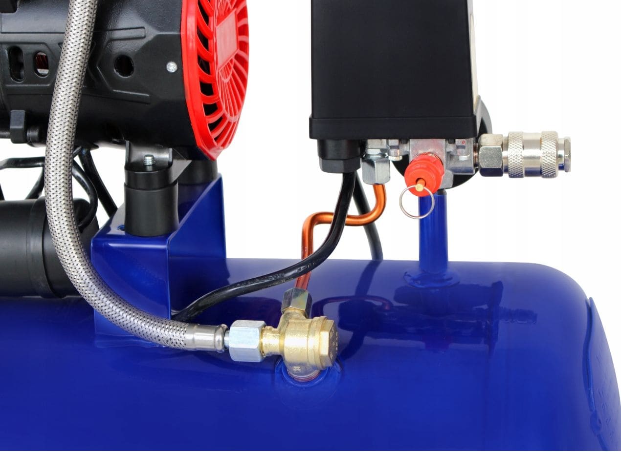 KRAFT&DELE Kompressor Oljefri 30L 1500W 285 l/min Tyst Verkstadskompressor - 8