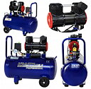 Oljefri Kompressor 50L 1500W 290L/min Tyst 75dB, Kraft&Dele