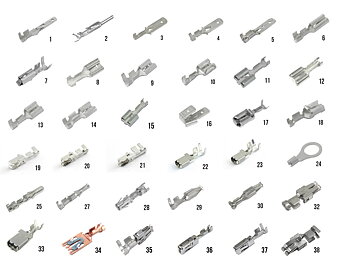 Flatstiftshylsa 6,3x0,8  0,5-1,0 mm² 100 st/frp Nabb (b. 11)
