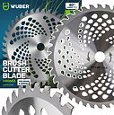 Wuber Tools Röjsågsklinga 2st 255x25,4mm 40T Hårdmetalltänder med Reducerring 20mm, Wuber