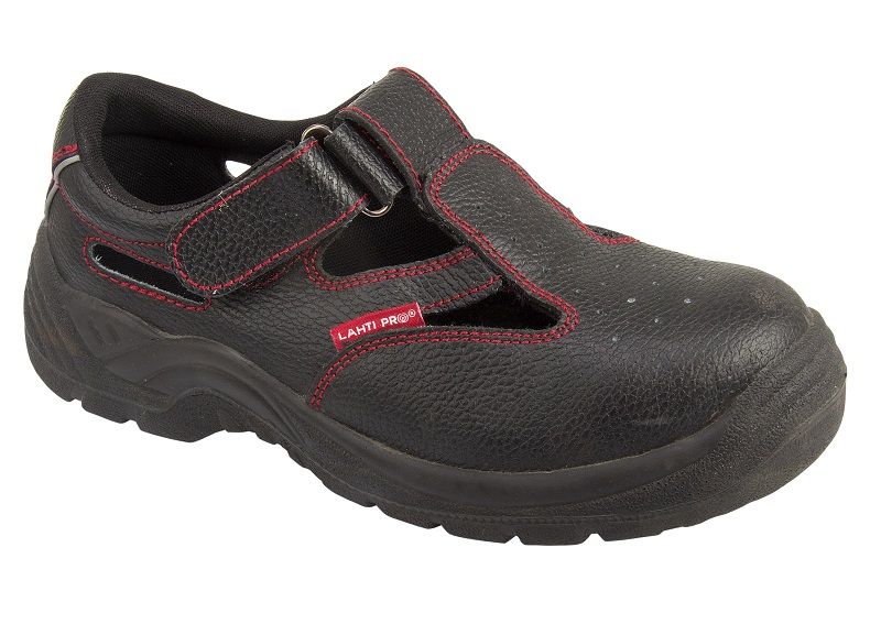 LahtiPro Sandals, Leather, Black, S1 Src , 39 , CE, LAHTI (Skostorlek : 47)