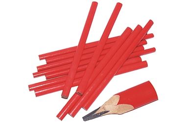 Snickarblyertspennor 180 mm, 12 st röd förpackning, Beast