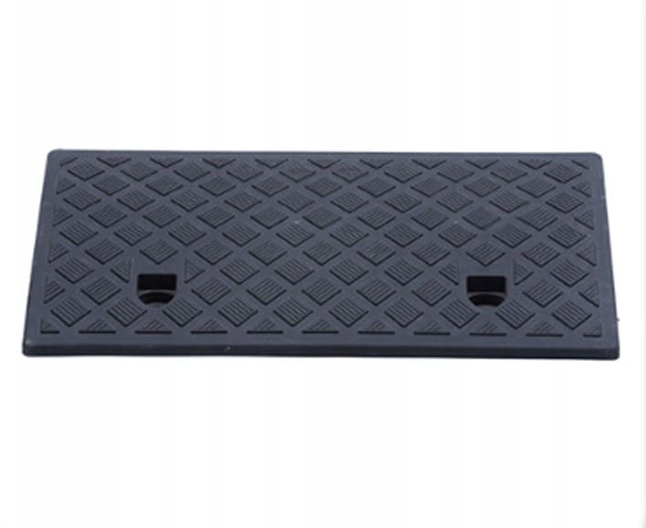 Uppkörningsramp 15cm, 1st ramp för biluppfart, kantramp, svart gummikomposit - 6