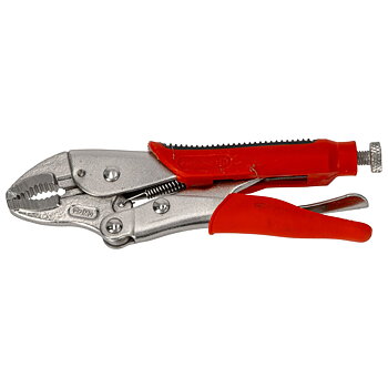 PROLINE TOOLS Låstång 180 mm, Rundkäkar, Gummerade Greppytor, Proline
