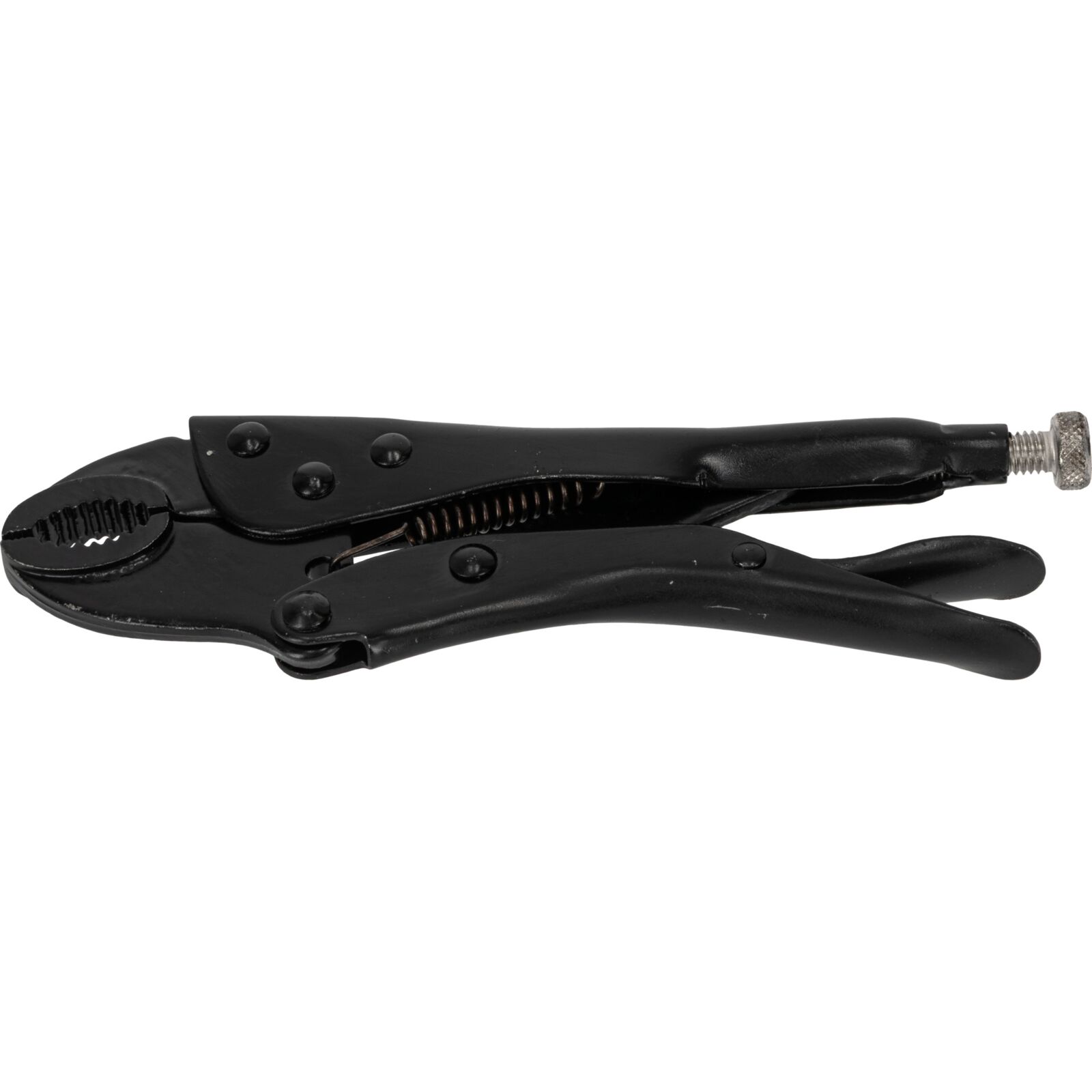 PROLINE TOOLS Låstång 180 mm, Rundkäftar, Svart, Nickelförzinkad Justeringsskruv, Proline - 6
