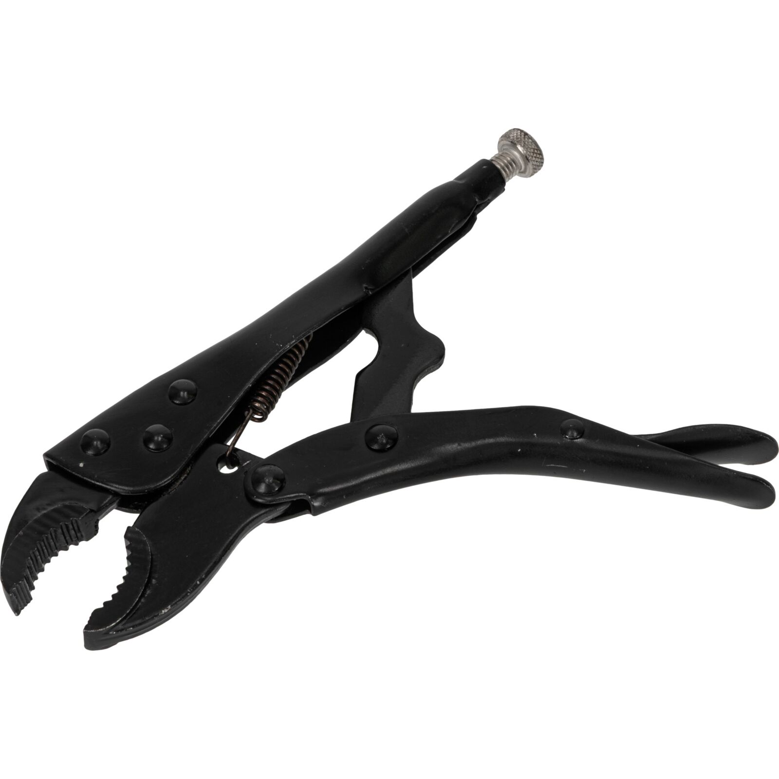 PROLINE TOOLS Låstång 180 mm, Rundkäftar, Svart, Nickelförzinkad Justeringsskruv, Proline - 5
