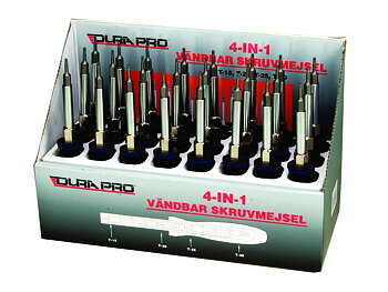 4-IN-1 24 st vändbara torxmejslar i displayk