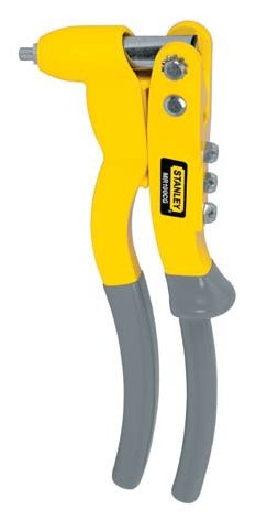 Nittång, popnitsverktyg STANLEY MR100, 4 utbytbara nitspetsar för 2, 3, 4 och 5 mm