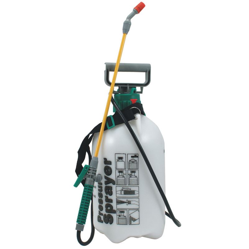 Tryckspruta 5l, slitstark plast ergonomisk design, Beast