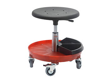 Åkstol låg 360-475 mm Global m. plastbrickor