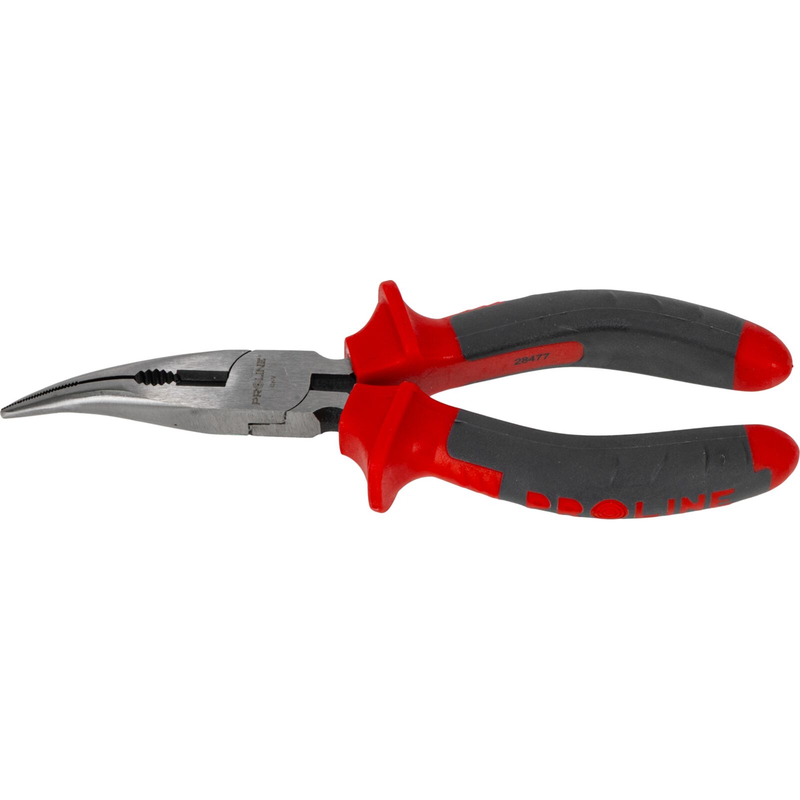 PROLINE TOOLS Flacktång böjd 160 mm, Rundad Käft, Proline - 2
