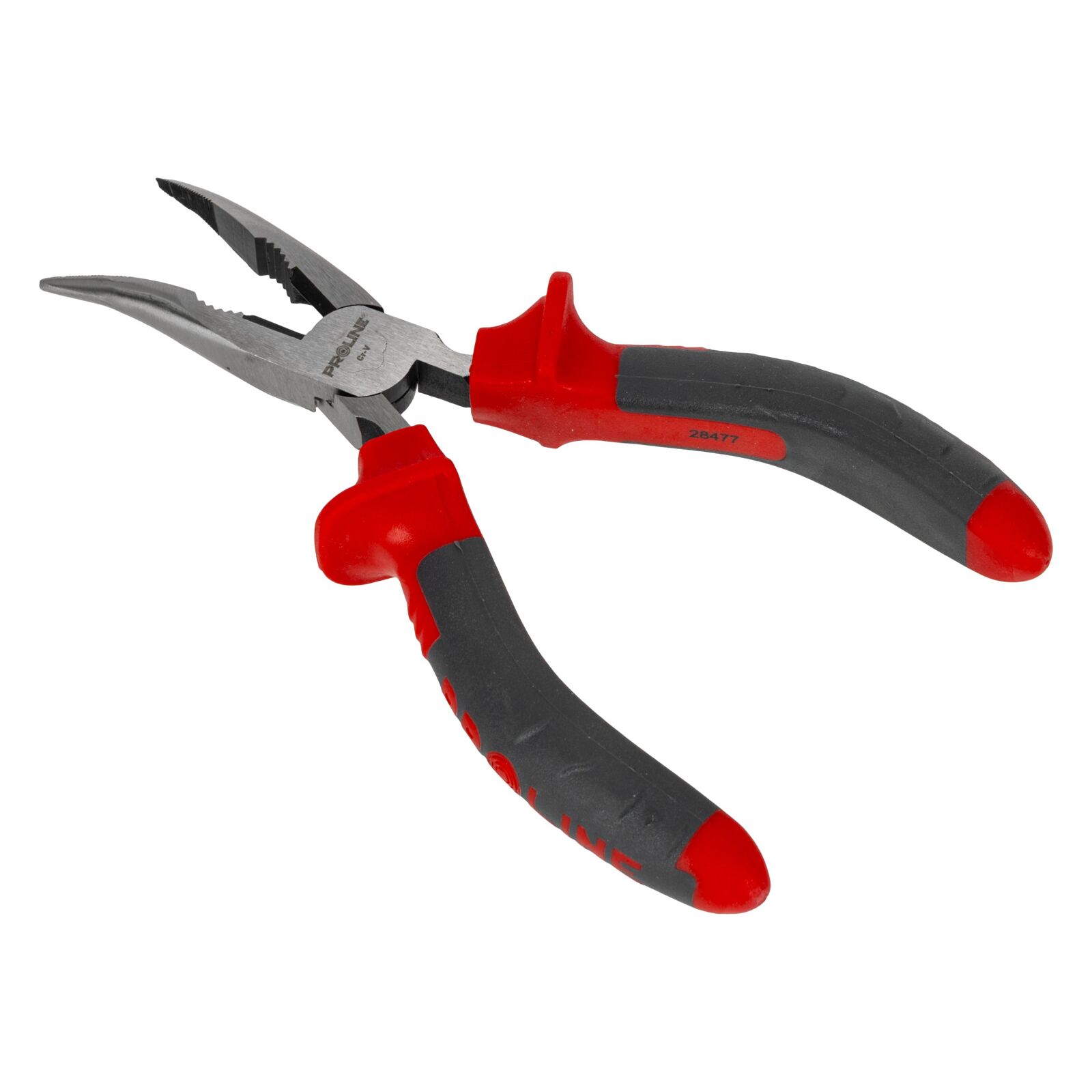 PROLINE TOOLS Flacktång böjd 160 mm, Rundad Käft, Proline - 5