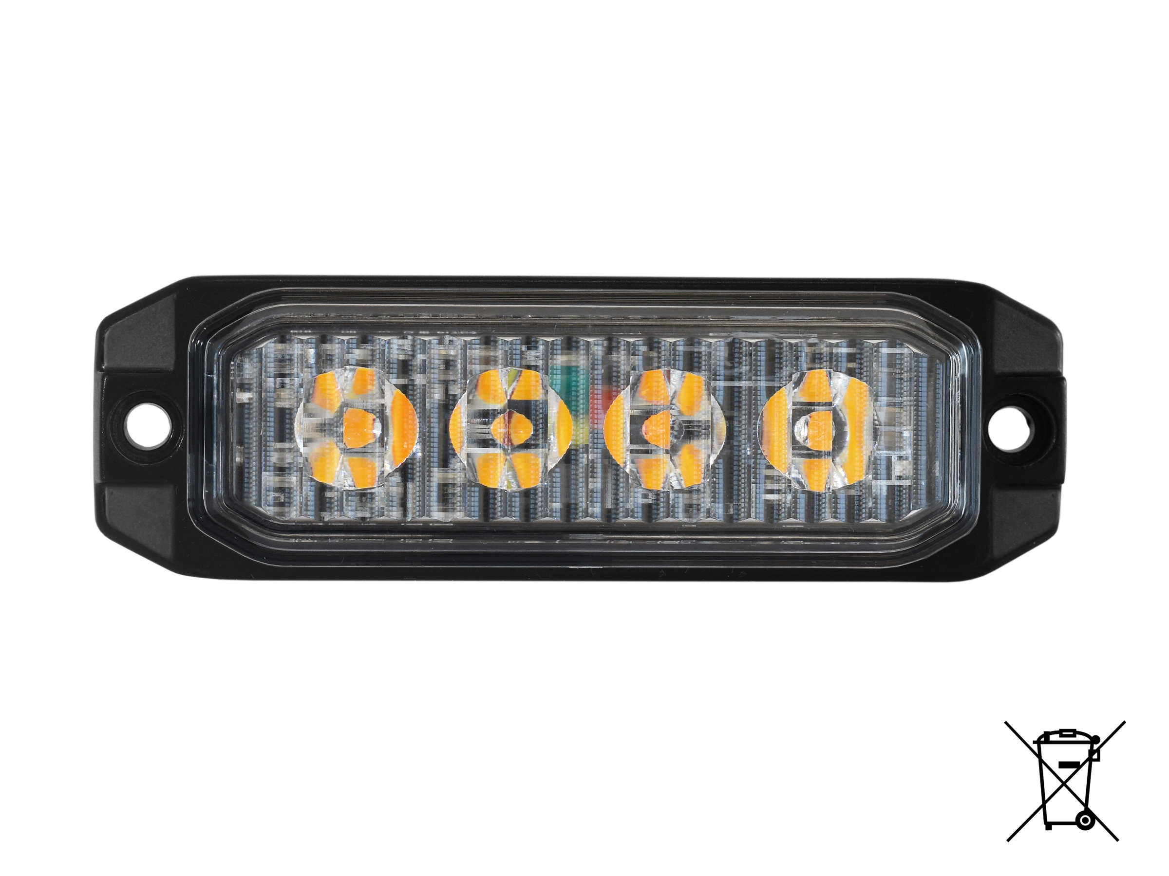 BriodLights Blixtljus Dubbelblixt mini platt – 4 st - 2