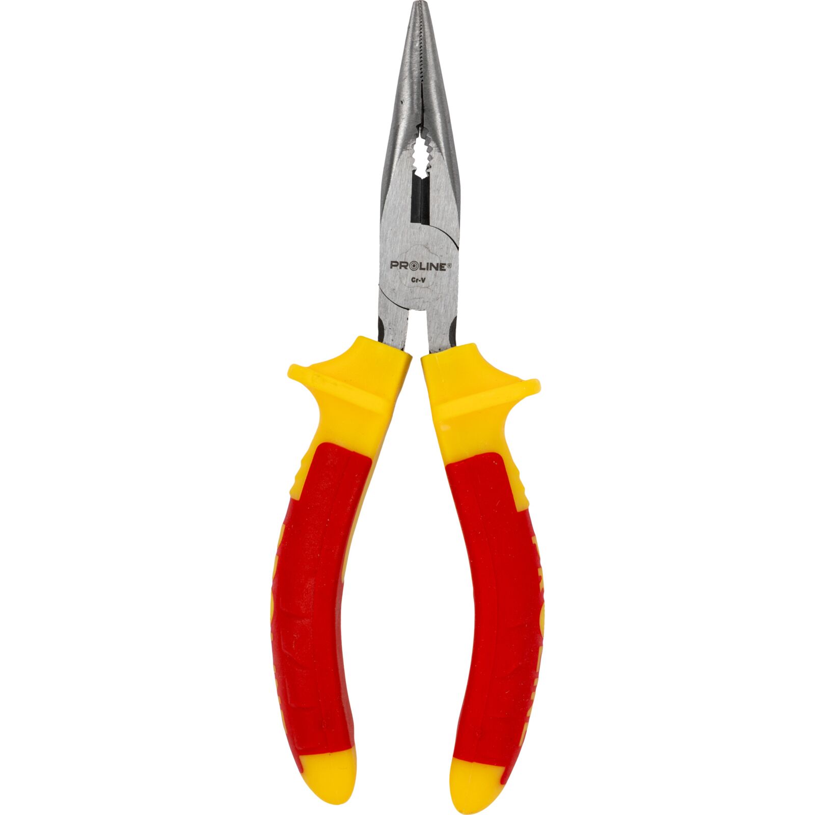 PROLINE TOOLS Flacktång böjd 160 mm rundad käft 1000V, med avbitare, fäfflad, Proline - 6