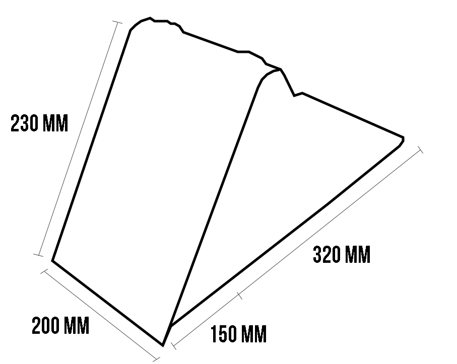 Stoppkloss NG53 230 mm galvad - 2