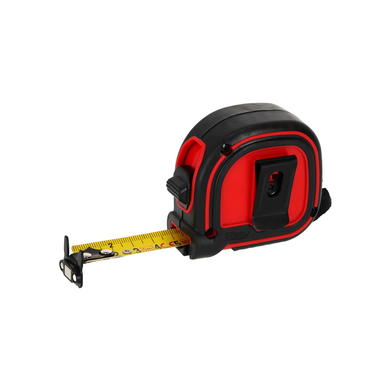 PROLINE TOOLS Måttband 8m/25 mm, Tvåsidigt, Nylon, Klämma, CE, Proline - 2