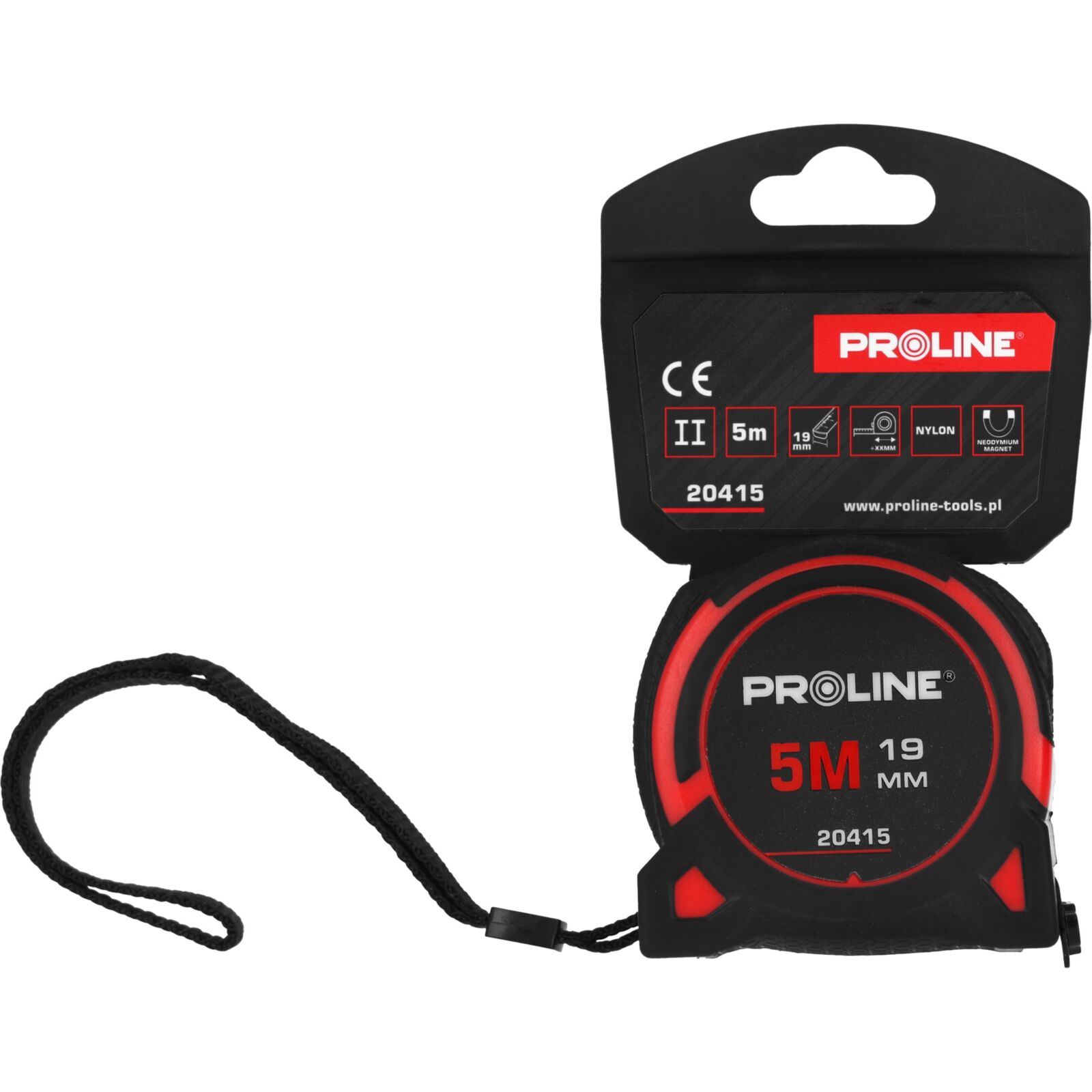 PROLINE TOOLS Måttband 3m/16 mm, Nylon, CE, Proline - 5