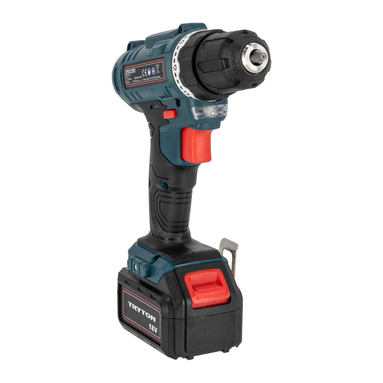 Tryton BORRMASKIN / BLANDARE 18V LI-ION, 2 batterier, laddare 3-5t 2 hastigheter - 5