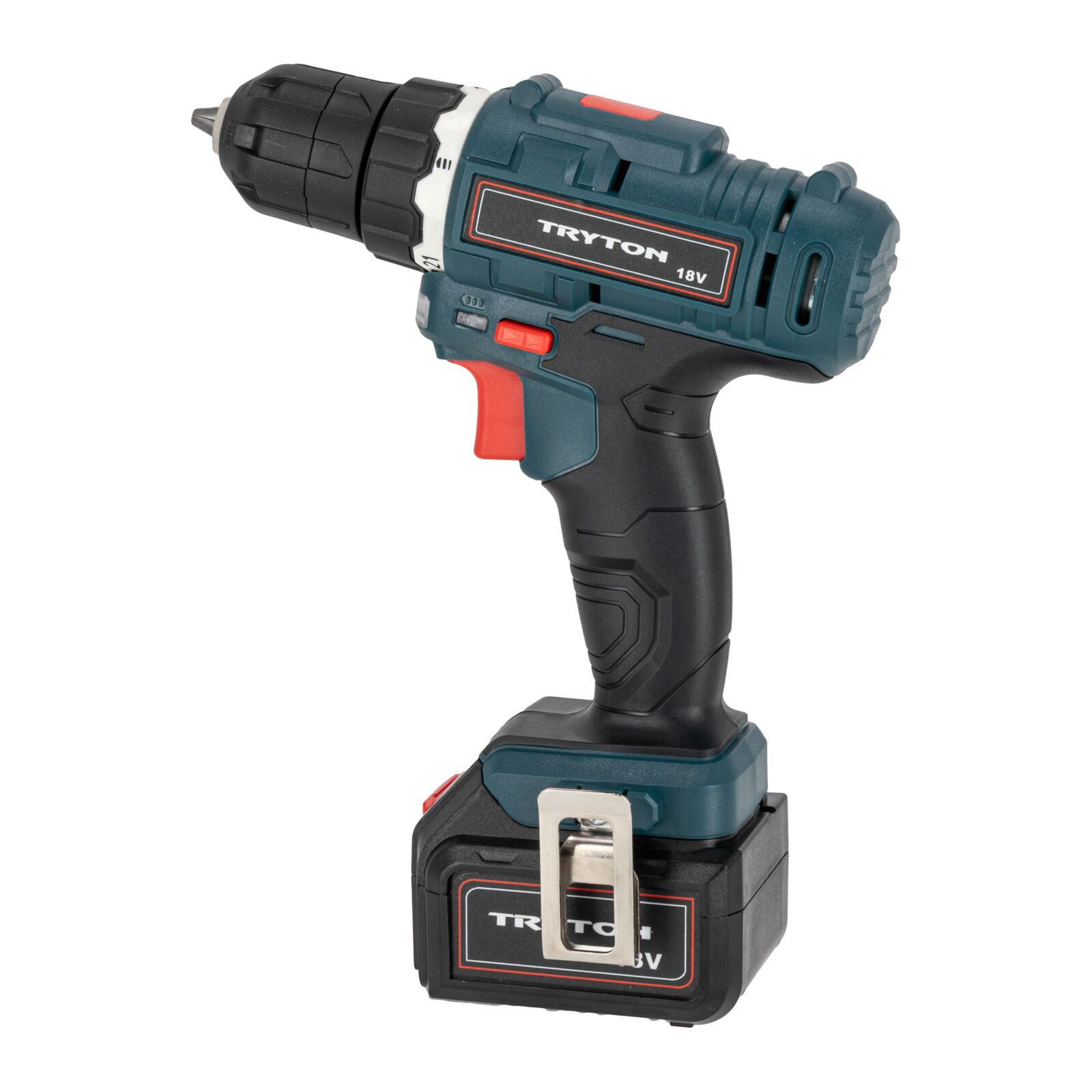 Tryton BORRMASKIN / BLANDARE 18V LI-ION, 2 batterier, laddare 3-5t 2 hastigheter - 2