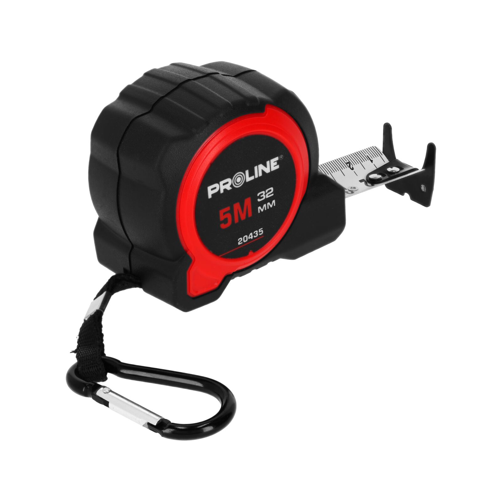 PROLINE TOOLS Måttband 5m/32 mm, Tvåsidigt, Nylon, Klämma, CE, Proline - 3