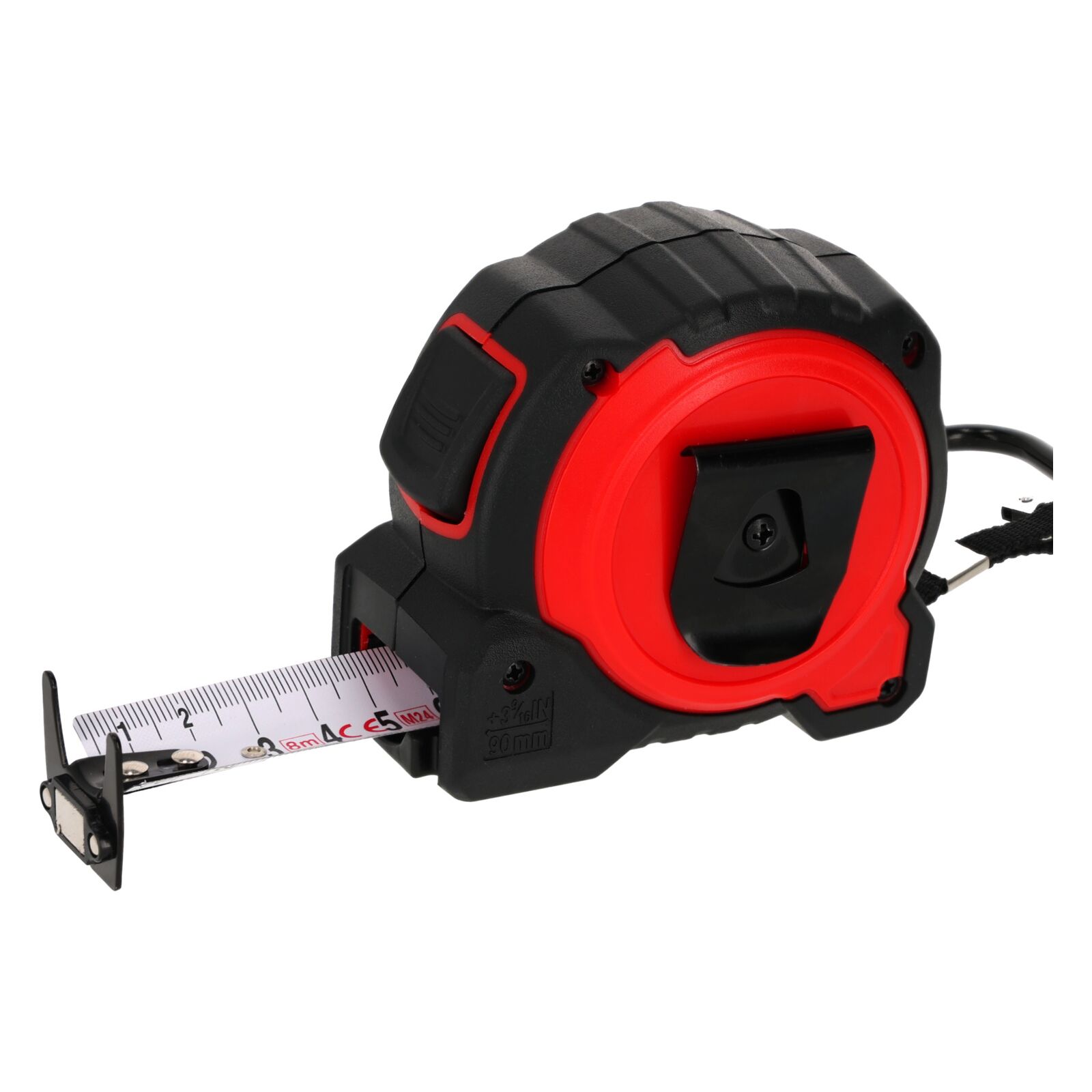 PROLINE TOOLS Måttband 8m/32 mm, Tvåsidigt, Nylon, Klämma, CE, Proline - 4