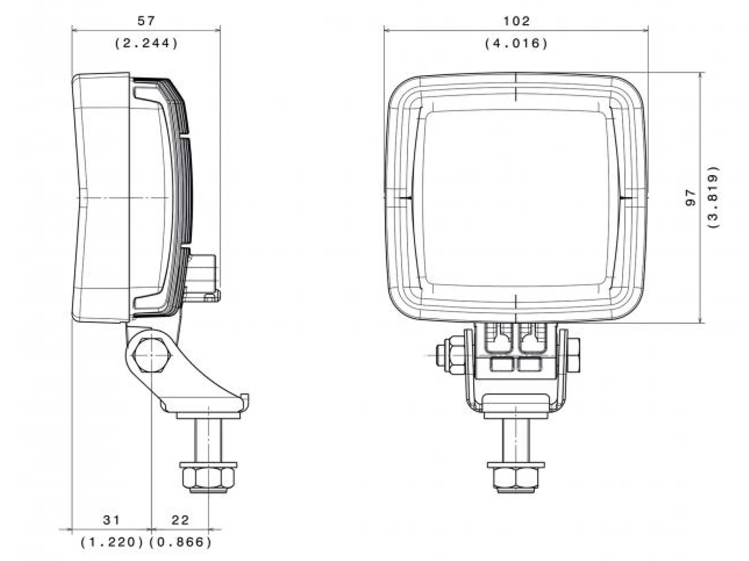 Arbetslampa ABL SL1000 R23, R148 – 12 st
