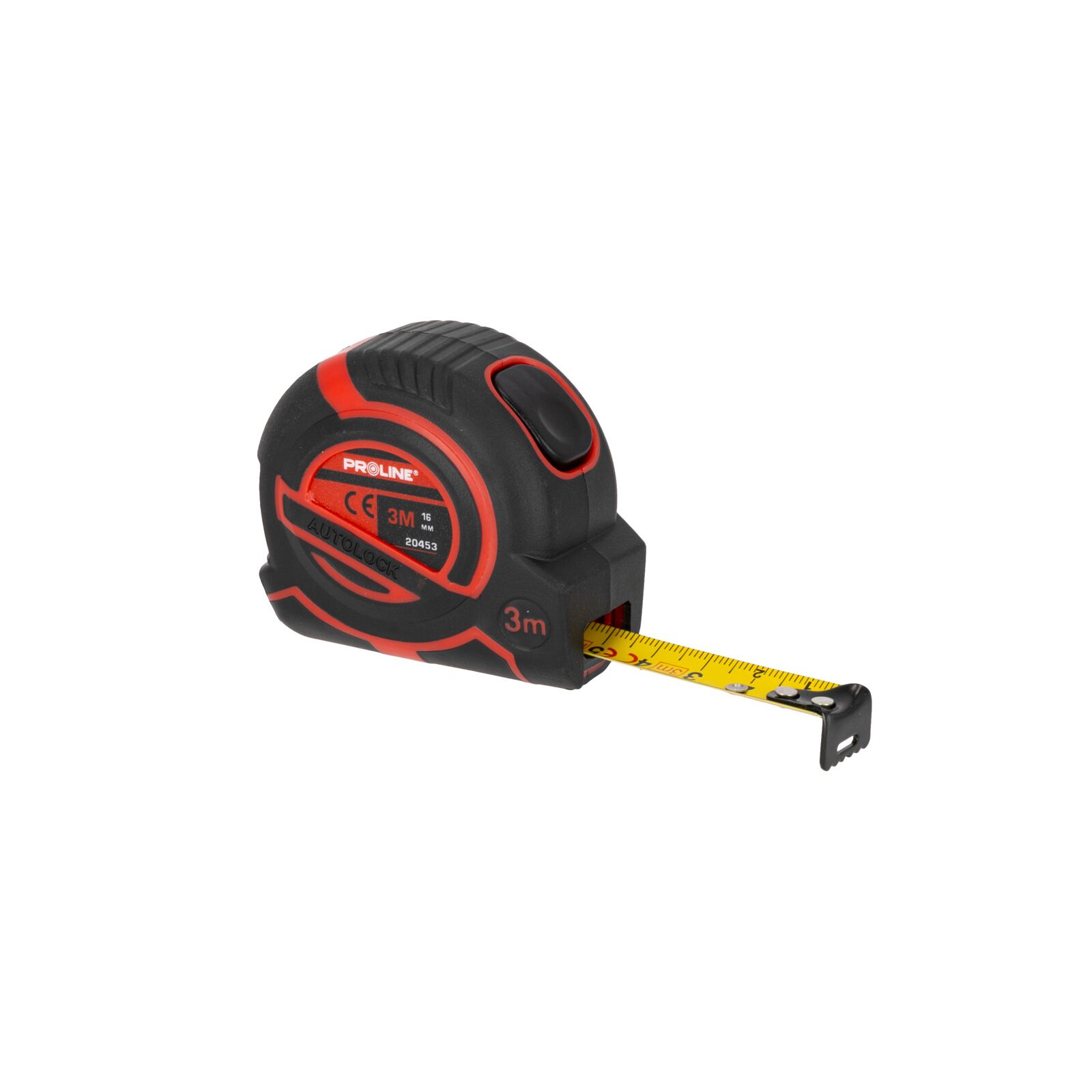 PROLINE TOOLS Måttband 3m/16 mm, Mattsvart Rem, CE, Proline
