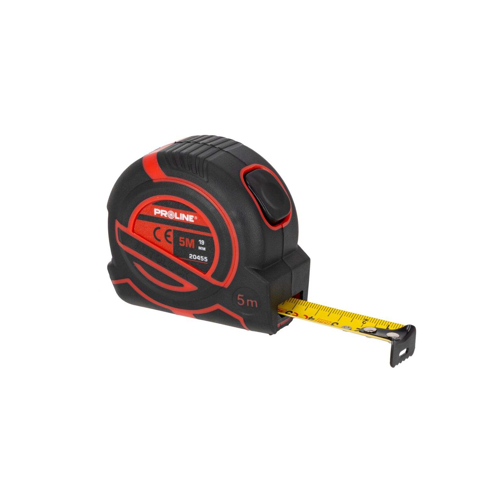 PROLINE TOOLS Måttband 5m/19 mm, Mattsvart Rem, CE, Proline