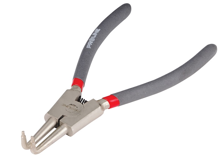 PROLINE TOOLS Spårringstång vinklade käftar 150-175 mm, för utvändiga spårringar, Proline (Storlek (mm) : 175)